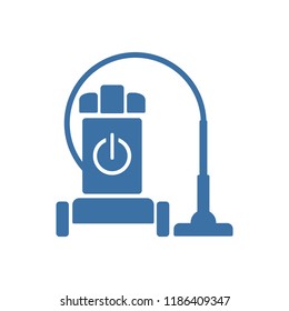 Cleanliness, cleaning, vacuum cleaner. Vector icon.