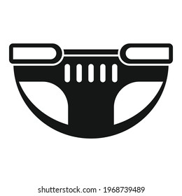 Cleanliness diaper icon. Simple illustration of Cleanliness diaper vector icon for web design isolated on white background
