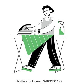 Cleanliness Line Mini Illustrations icon
