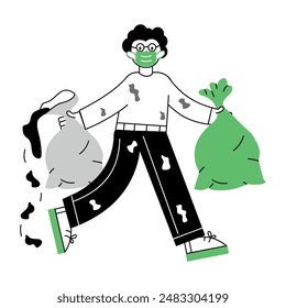 Cleanliness Line Mini Illustrations icon
