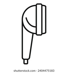 Cleanliness shower head icon outline vector. Restroom spa. Bathtub plumbing
