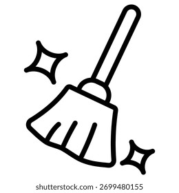 Sauberkeit Web-Symbol im Umrissformat