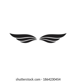 Cleanly drawn, smooth wings. Vector