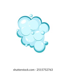 cleanse shampoo foam cartoon. wash rinse, scalp conditioner, suds moisture cleanse shampoo foam sign. isolated symbol vector illustration