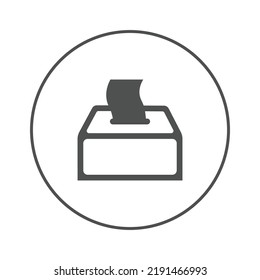 Cleanse tissue paper box icon | Circle version icon |