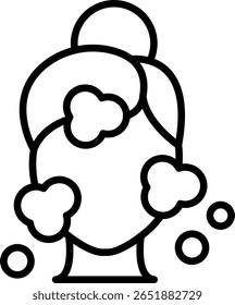 Limpar design de ícone de linha de vetor