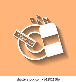 cleanser for dishes vector illustration