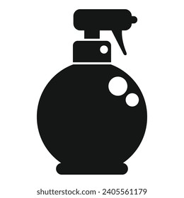 Reinigung der Containerdüse Symbol einfache Vektorgrafik. Handwaschen. Deodorant-Farbe