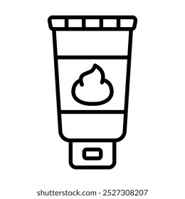 Ilustración vectorial de línea de icono de espuma limpiadora