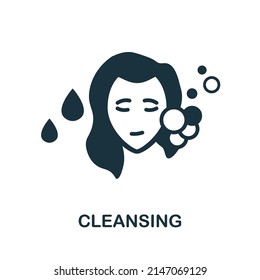 Cleansing icon. Simple element from skin care collection. Creative Cleansing icon for web design, templates, infographics and more