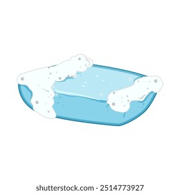 cleansing soap antibacterial cartoon. germicidal disinfectant, sanitation protection, bacteria virus cleansing soap antibacterial sign. isolated symbol vector illustration