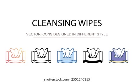 Limpando Wipes design ícone com fundo branco ilustração stock