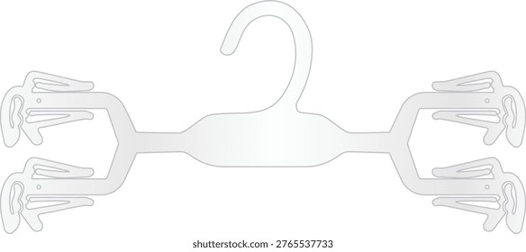 Clear 2-Pack Bra Clip Hanger