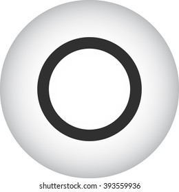 Clear Bass Drum Head simple icon on round background