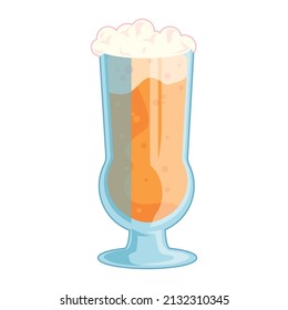 clear beer cup icon over white