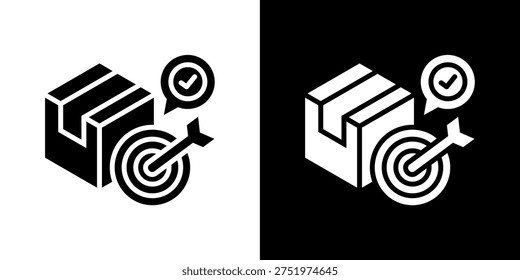 Clear Benefit Icon In Black and White Glyph Style