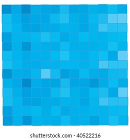 Clear blue mosaic background illustration, vector art