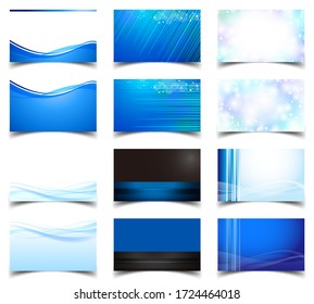 Clear blue simple card design
