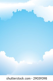 Clear Blue Sky Background