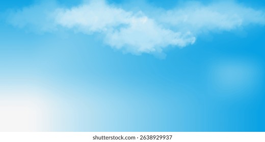 clear blue sky with a few clouds. The sky is very bright and the clouds are scattered throughout