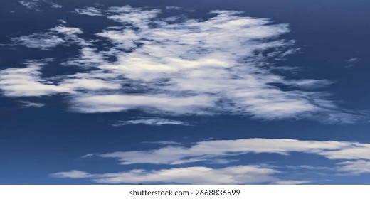 Cielo azul claro con algunas nubes. El cielo es muy brillante y las nubes están dispersas por todo