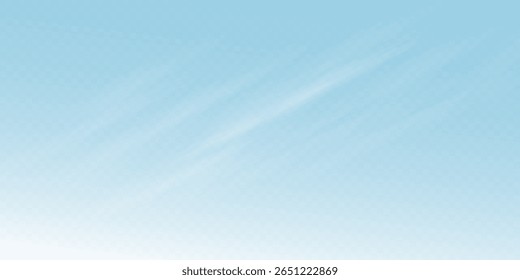 Clear Blue Sky with Subtle Wispy Cloud Streaks and Light Airy Texture for Soothing, Relaxing Mood or Minimalist Background for Nature and Weather Themes.