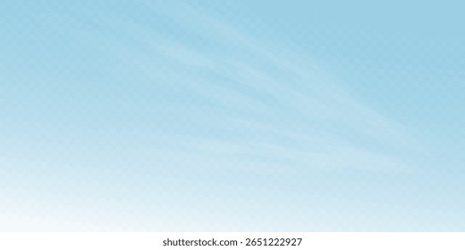 Clear Blue Sky with Subtle Wispy Cloud Streaks and Light Airy Texture for Soothing, Relaxing Mood or Minimalist Background for Nature and Weather Themes.