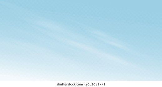 Clear Blue Sky with Subtle Wispy Cloud Streaks and Light Airy Texture for Soothing, Relaxing Mood or Minimalist Background for Nature and Weather Themes.