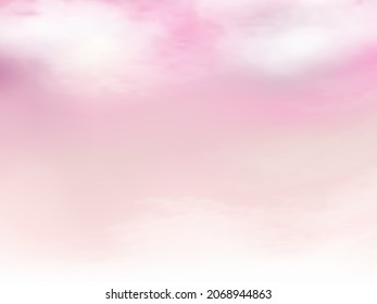 Cielo azul claro y detalles en la nube blanca en segundo plano con espacio de copia. El paisaje de la naturaleza del cielo. El cielo de verano con el cielo despejado de colores. Ilustración vectorial. Bonita naturaleza.