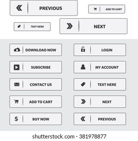 Clear Buttons with Line Dividing
