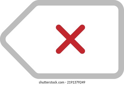 clear delete cancel erase icon