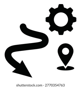 A clear digital label indicating an EPS file type, perfect for software interfaces, download buttons, or technical documentation. High contrast design for quick identification of asset formats.