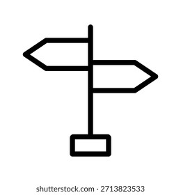 Colección de iconos de instrucciones claras para guías de navegación, asistencia de rutas, sistemas de orientación y diseño de interfaz de mapas
