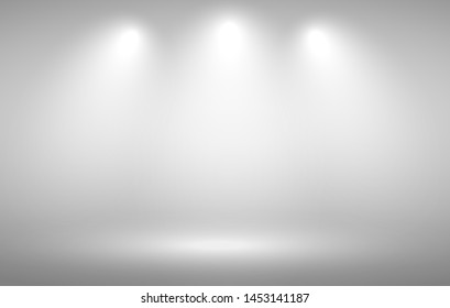 Clear empty photographer studio background Abstract, background texture of beauty dark and light clear blue, cold gray, snowy white gradient flat wall and floor in empty spacious room winter interior