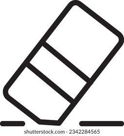 Clear Eraser Rubber Outline Icon