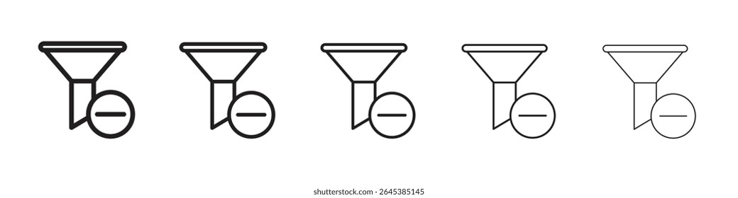 Ilustración vectorial clara del icono de los Filtrar aislada