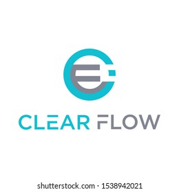 clear flaow stoc abstract logo vector
