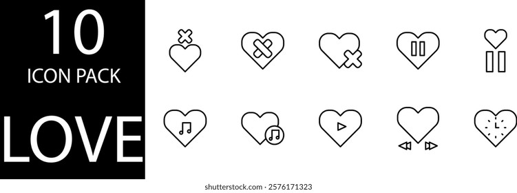 Clear geometric line icon style, suitable for technology or business themes.