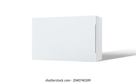 Clear Gift Box Packaging On White Background. EPS10 Vector