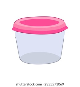 clear glass container cartoon. kitchen cooking, empty organic, ingredient fresh sign. isolated symbol vector illustration