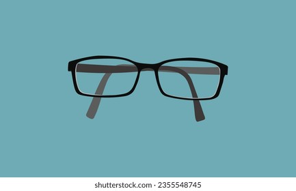 Clear glasses illustration elegance accesories 