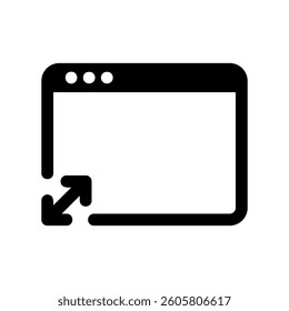 A clear graphic sign related to the theme browser