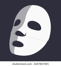 clear half half facial mask transparent glass