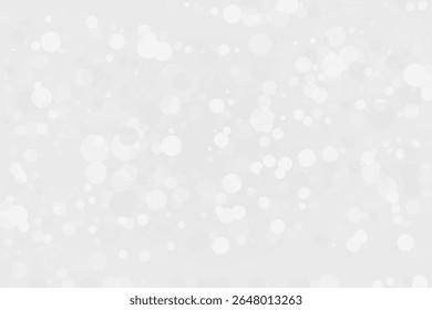 Clear, light bokeh background. Scalable vector illustration. Pattern with circles of different scale and transparency with overlap. White, grey background for banners, web pages, ads, Wallpapers