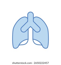 Icono de Vector de los pulmones Ilustración de stock