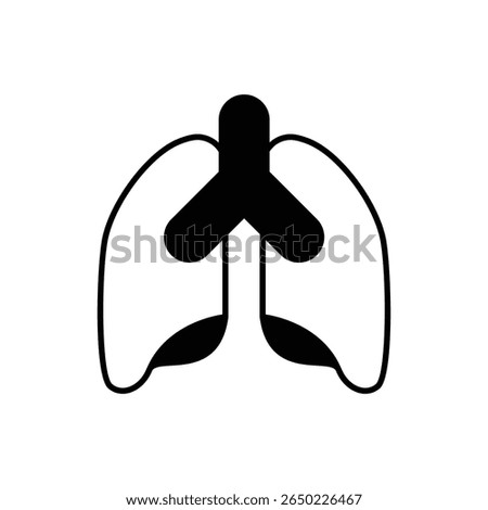 Clear Lungs Icon vector stock illustration