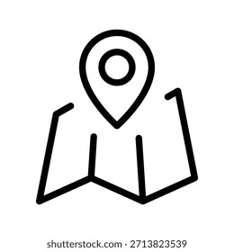 Clear Map Symbolsammlung für Navigationssysteme, GPS-Anleitung, Reiseplanung und ortsbasiertes Schnittstellendesign
