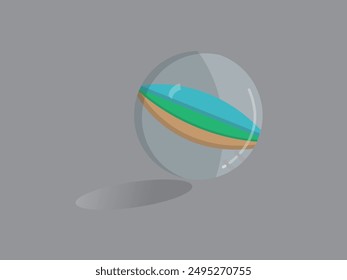 clear marbles with soft colors