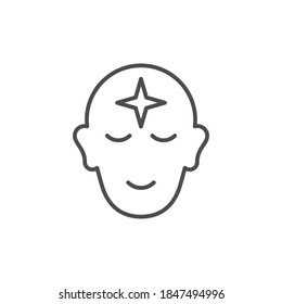 Clear Mind Line Outline Icon
