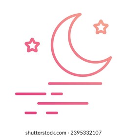 Icono claro Aislamiento del icono de la noche de fondo blanco ilustración de material vectorial